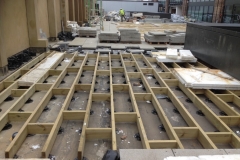 Adjustable support pad for paving and decking Commodity Quay St. Katherines Dock