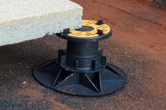 Universal Pedestal for paving and decking close up with slab