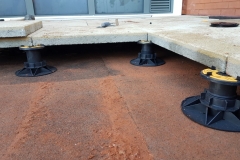 Universal Pedestal for paving and decking close up with slab