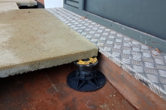 Universal Pedestal for paving and decking close up with slab