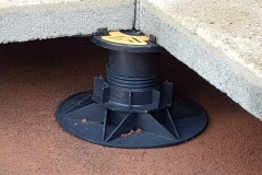 Universal Pedestal for paving and decking close up with slab
