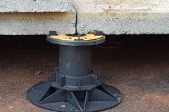 Universal Pedestal for paving and decking close up with slab