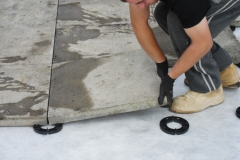 How to lay slabs onto paving spacers