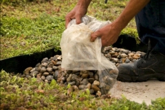 Installing-M-Tray-with-Pebbles