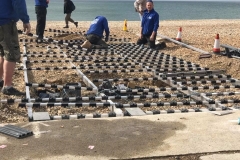 Installing composite decking ramp disabled access Seaford