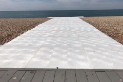 Installing composite decking ramp disabled access Seaford
