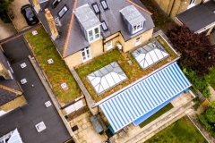 Green roof aerial shot M-Tray Sydenham