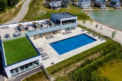 Green roof pool project at Silverlakes, Dorset