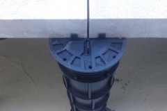 Megapad adjustable paving pedestal headpeice with tile