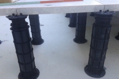 Megapad adjustable paving pedestals underside view