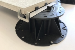 Metal edging plate with Megapad adjustabe pad