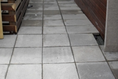 Minipad adjustable paving support pad with concrete slabs completed project