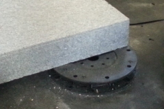 Minipad for paving with granite slab and lugs removed