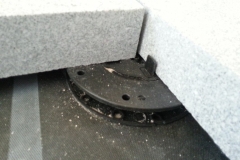 Minipad for paving with granite slab