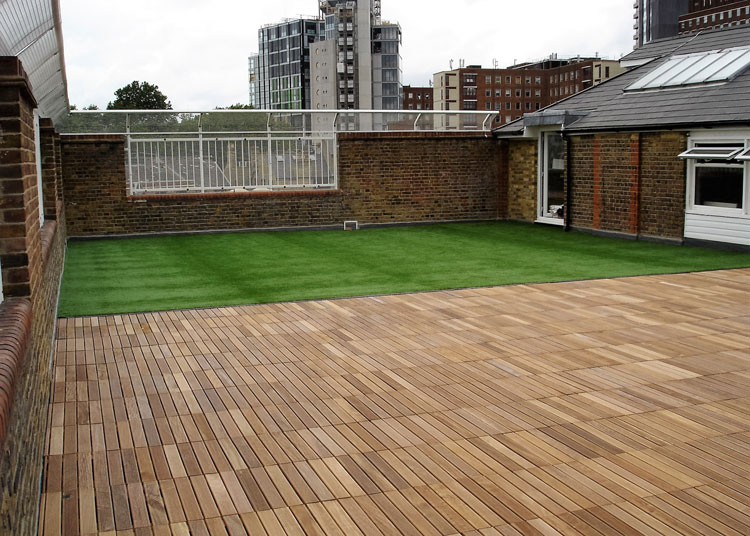 snowfields school decking installation