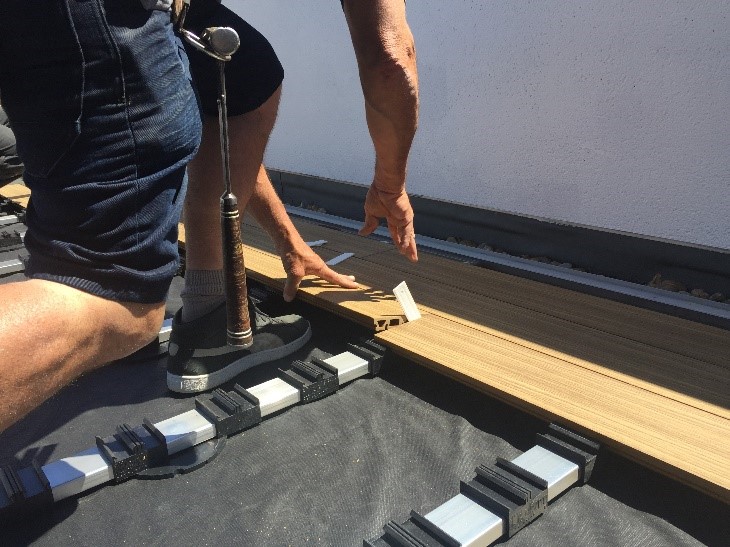 An image of a decking installation at Earlsfield, London