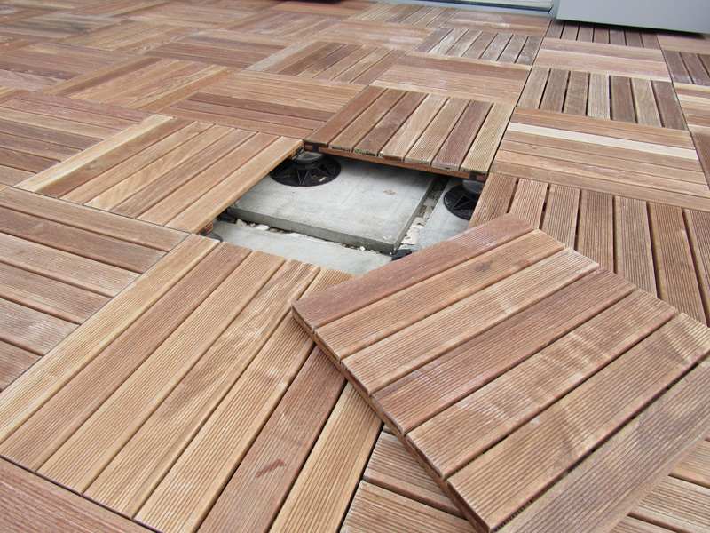 An image of a completed decking installation in Brighton