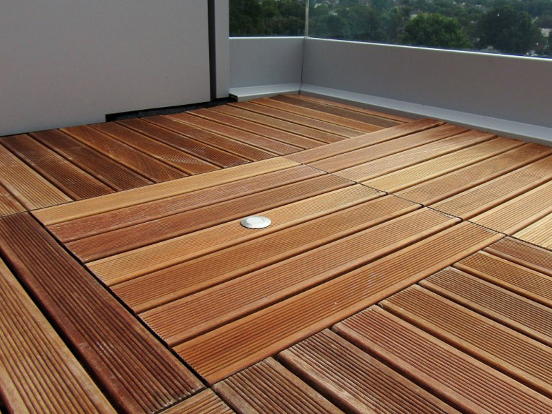 An image of a completed decking installation in Brighton