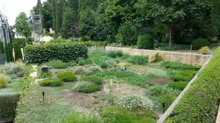 Great example of a green roof at Alhambra Palace, Granada, Spain