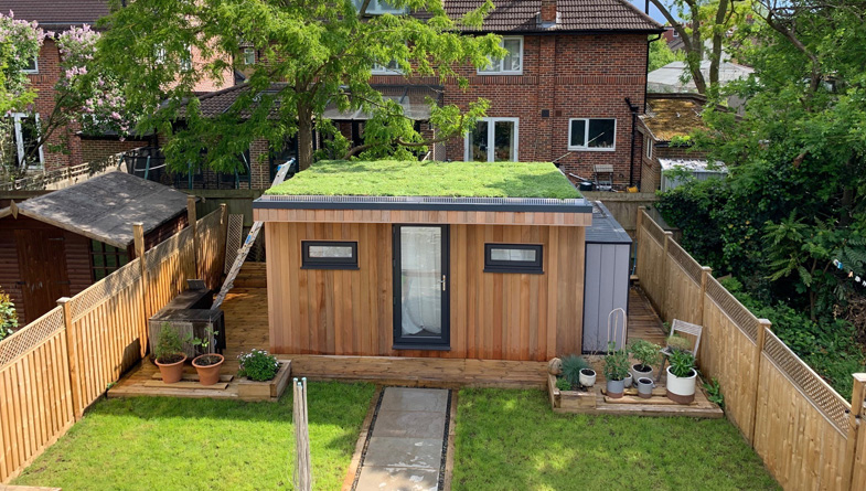 M-Tray instant green roof garden room DIY
