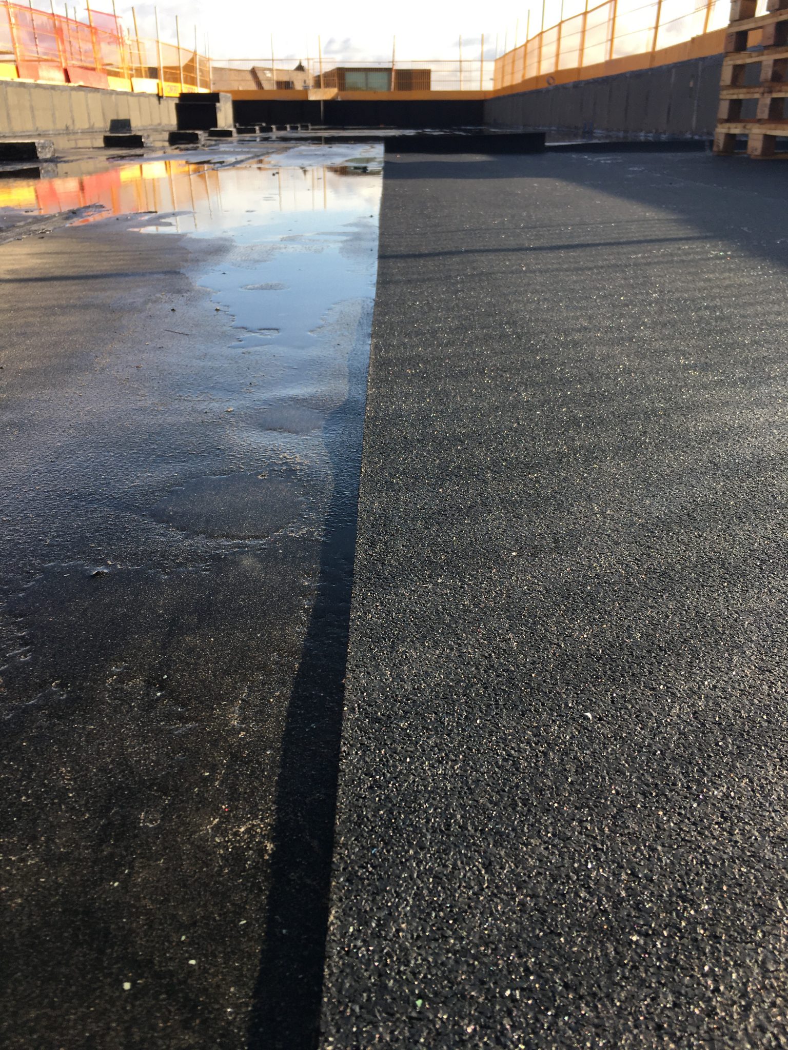 Protection board waterproofing membrane Ealing Studios Wallbarn