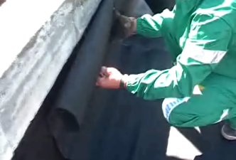 Protecto-mat being vertical installation