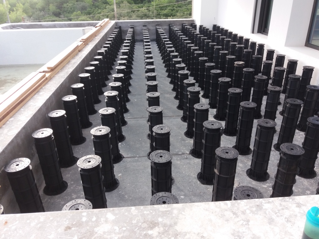 TD Megapads decking construction step 1