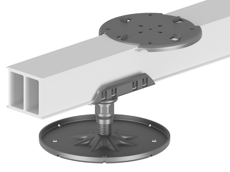 MetalPad-A1---Click-Head-connected-to-50mm-Rail-with-tile-headpiece