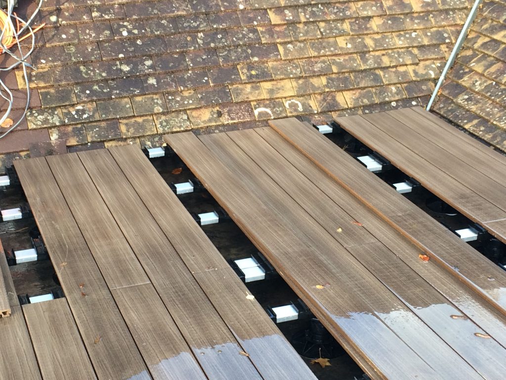 composite decking frame and boards Wallbarn