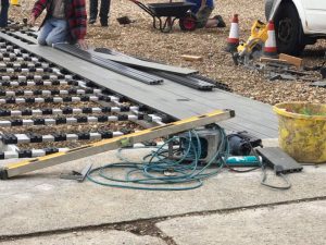installing composite decking ramp disabled access Seaford 3