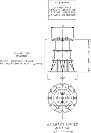 Mega Pad 115mm-220mm