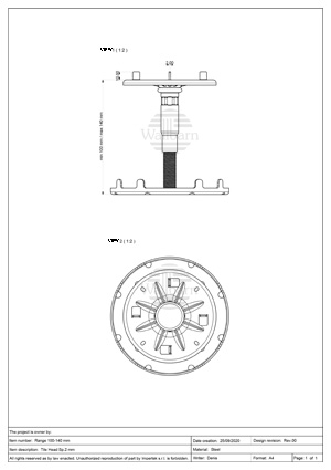 Class A1 Pedestal for Paving 100-140mm