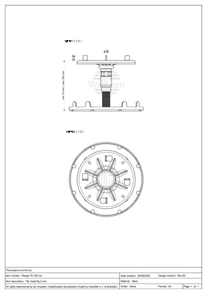 Class A1 Pedestal for Paving 70-100mm