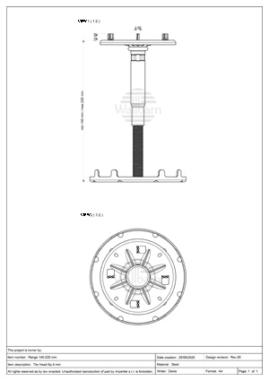 Class A Pedestal for Paving 140-220mm