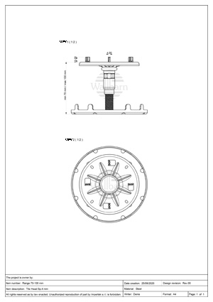 Class A Pedestal for Paving 70-100mm