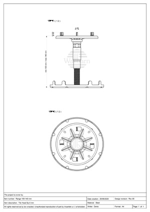Class A Pedestal for Paving 100-140mm