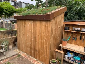 M-Tray on shed pitched roof South East London