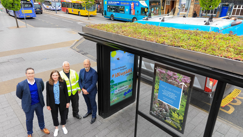 Green Roof Bus shelter Leicester