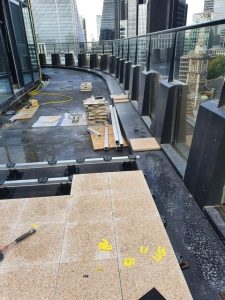 Mega Balance pedestal and rail London