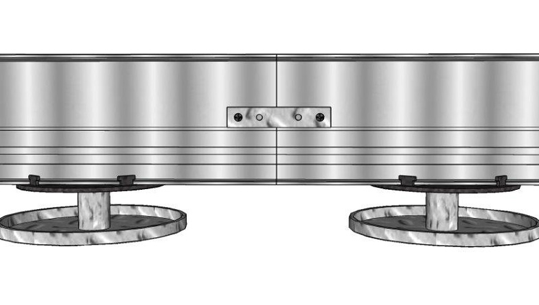 100mm-I-Plus-on-MetalPad-with-screw-fix-straight-bracket-1