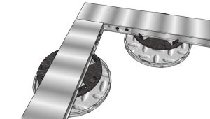 20mm Box Rail on MetalPad with right angle Bracket