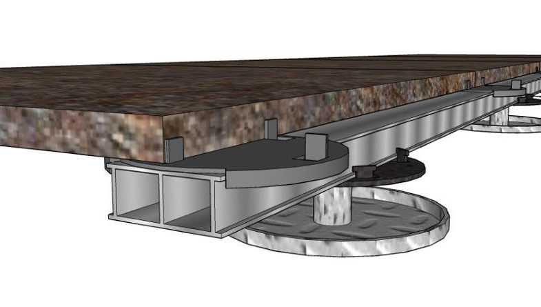 25mm-Box-Rail-on-MetalPad-with-headpiece-and-tile