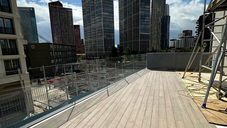 fire rated decking MetalPad Rail System