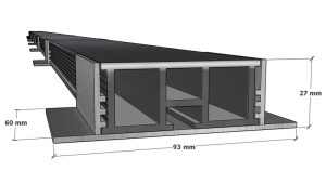 27mm Rail Holder with 25mm Box Rail Bottom level