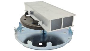 fire rated Class A decking pedestal with rail