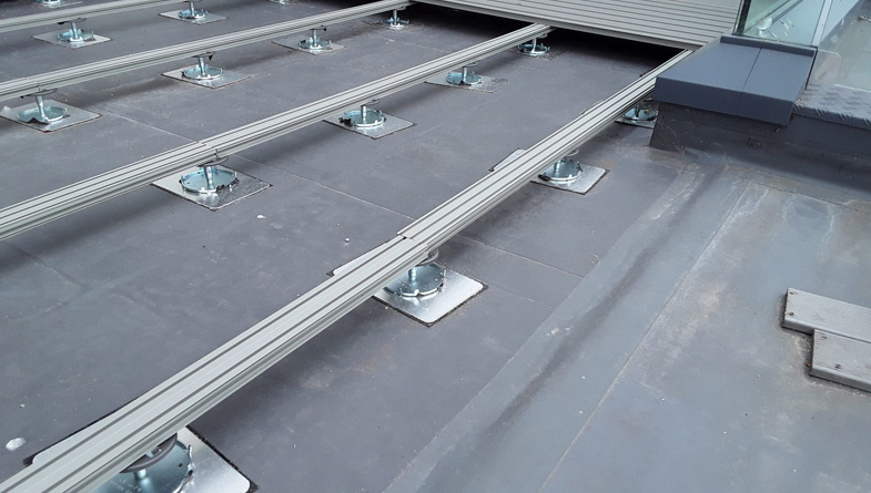 Class A Rail Substructure System for Non-Combustible Decking Systems