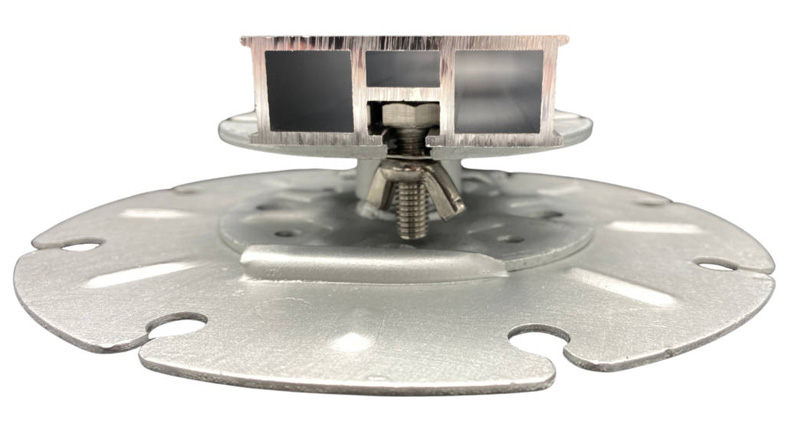 Wallbarn Class A MetalPad Ex on Spreader Plate with 20mm Aluminium Box Rail