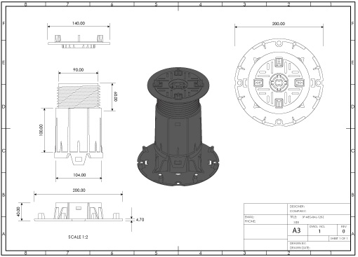 SP-MEG-BAL-125-Z A3 ASSEMBLED