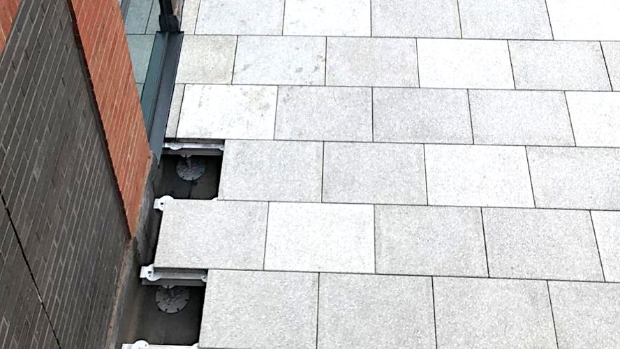 16 fire safe podium planter concrete slab