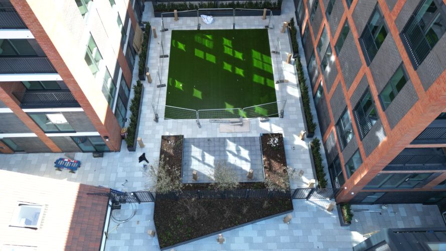 20 fire rated podium paving